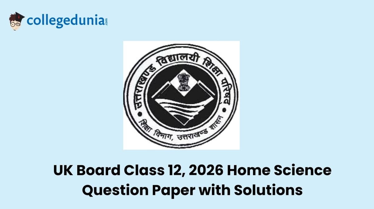 UK Board Class 12 2026 Home Science Question Paper with Solution PDF