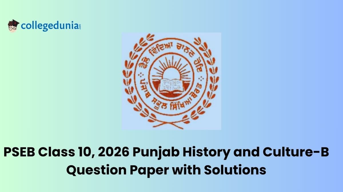 Punjab Board Class 10 2026 Punjab History and Culture-B Question Paper with Solution PDF