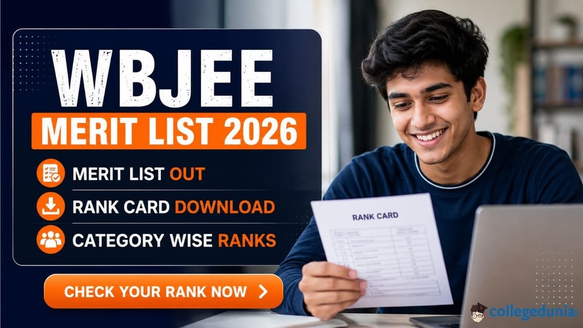 WBJEE Merit List 2026: Merit List Out, Rank Card Download and Category Wise Ranks                                  