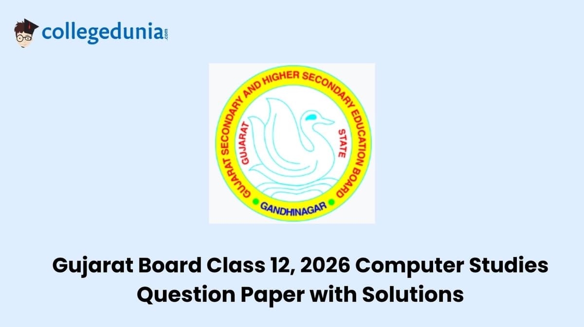 Gujarat Board Class 12 2026 Computer Studies Question Paper with Solution PDF