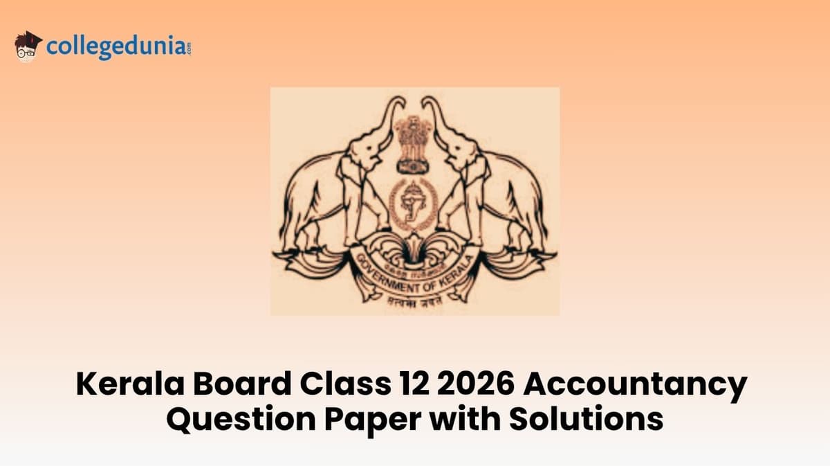 Kerala Board Class 12 2026 Accountancy Question Paper with Solution PDF