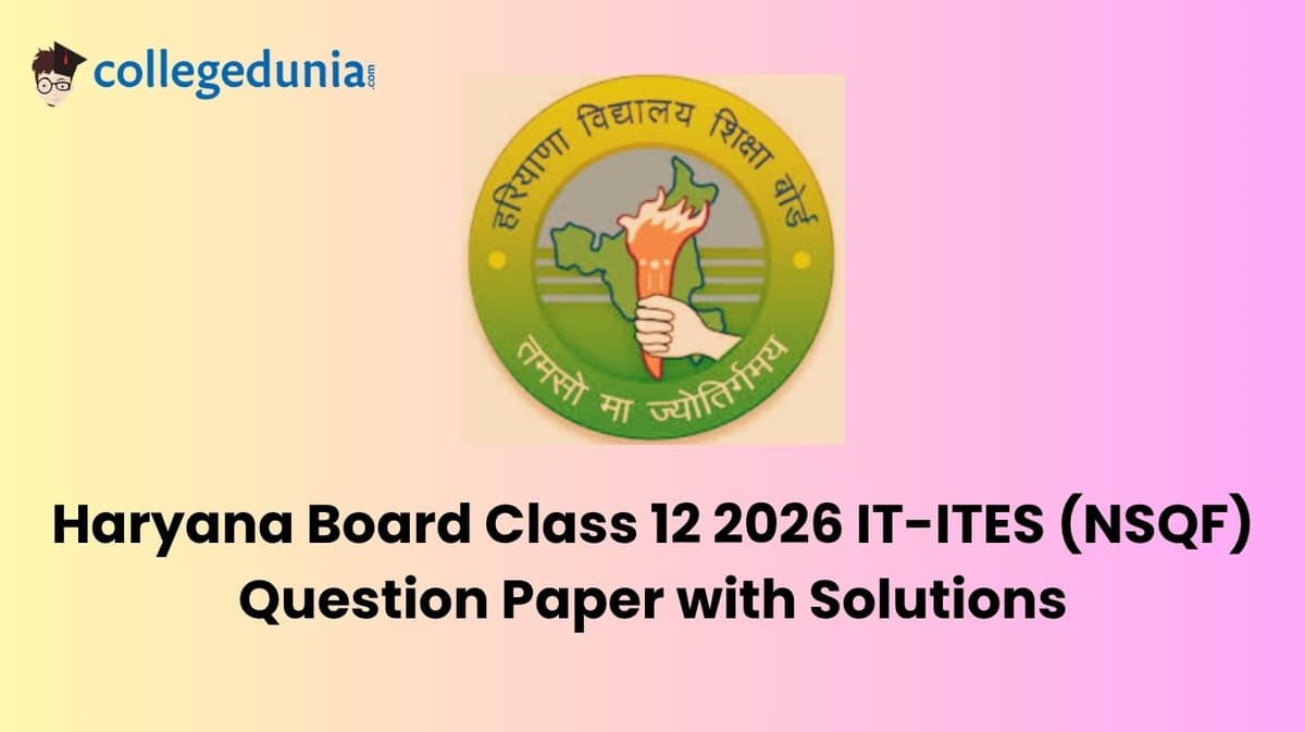 Haryana Board Class 12 2026 IT-ITES (NSQF) Question Paper with Solution PDF