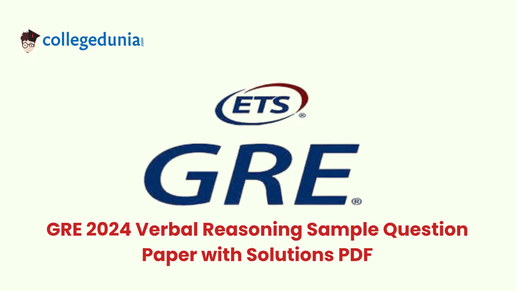 GRE 2024 Verbal Reasoning Sample Question Paper with Solutions PDF
