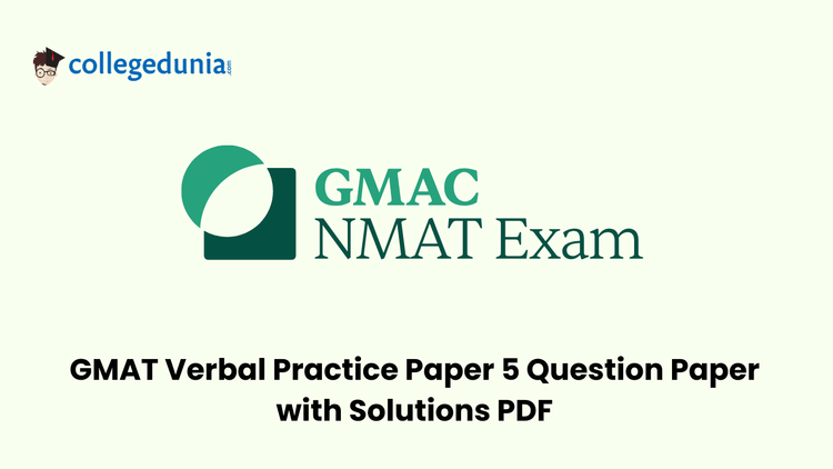 GMAT Verbal Sample Paper Set 5
