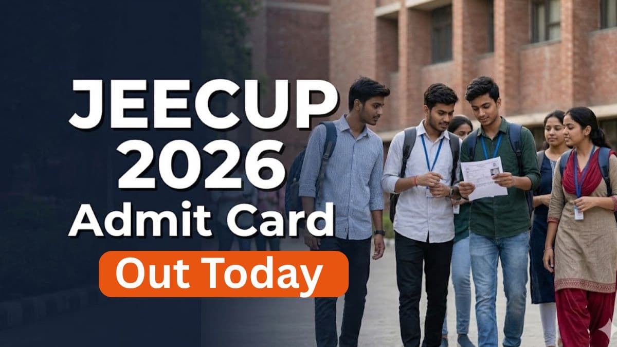 JEECUP 2026 Admit Card Out Today; Exam from June 2 
