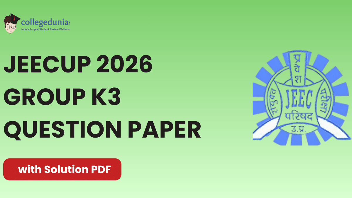 JEECUP 2026 Group K3 Question Paper with Solutions