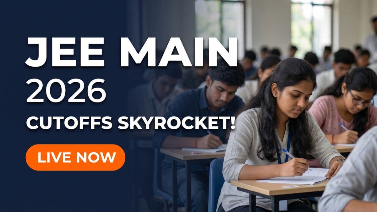 JEE Main 2026 Cutoff Hits 5-Year High; General Category Rises to 93.41 Percentile