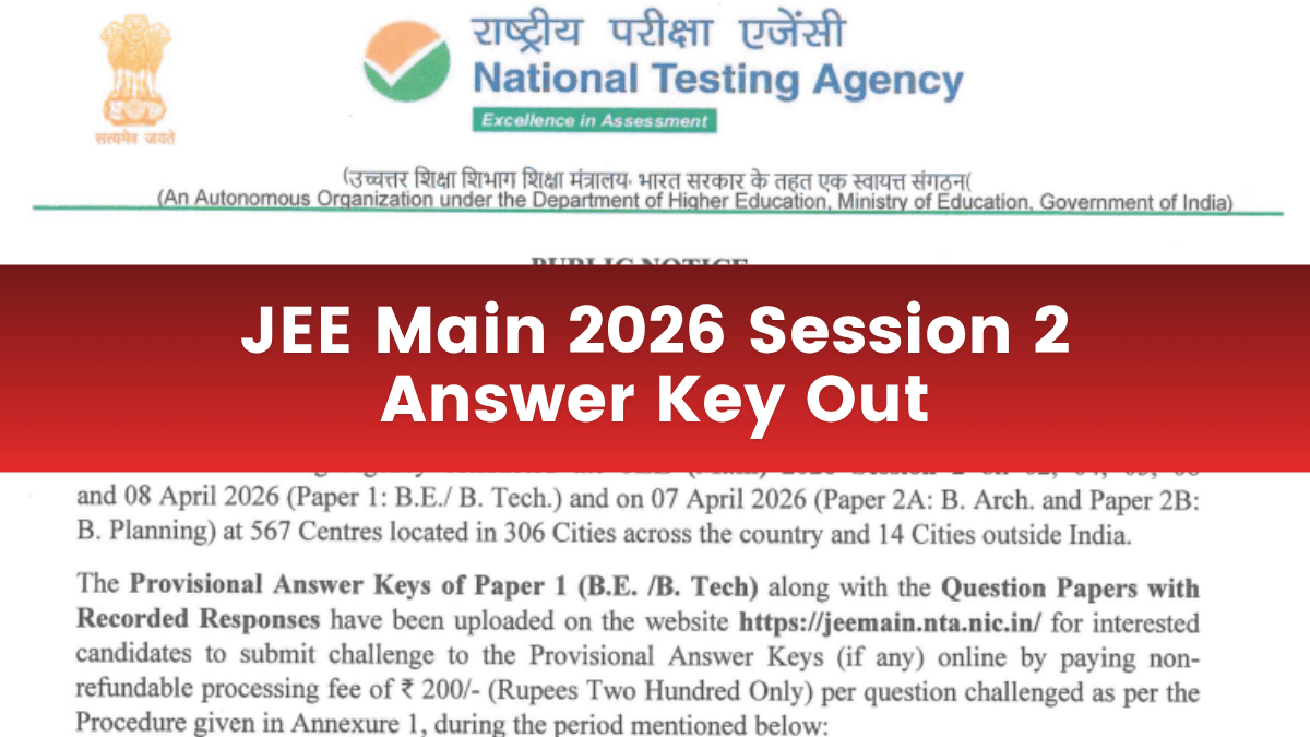 JEE Main 2026 Session 2
