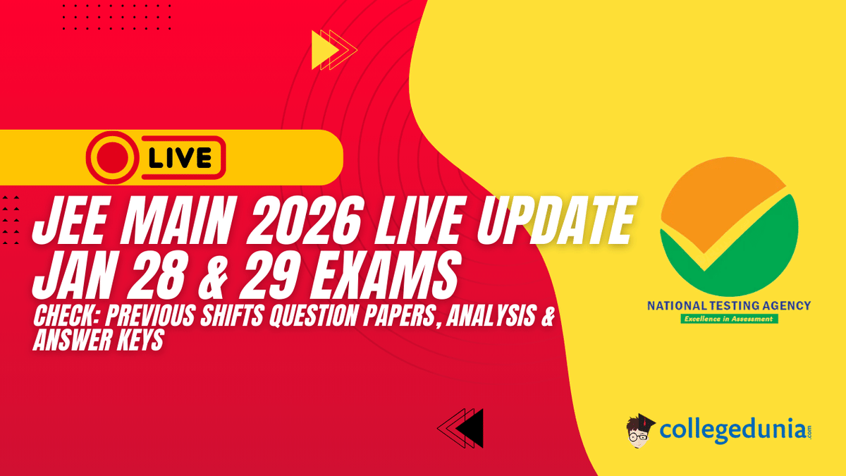 JEE Main 2026 LIVE Update Jan 28 & 29 Exams 