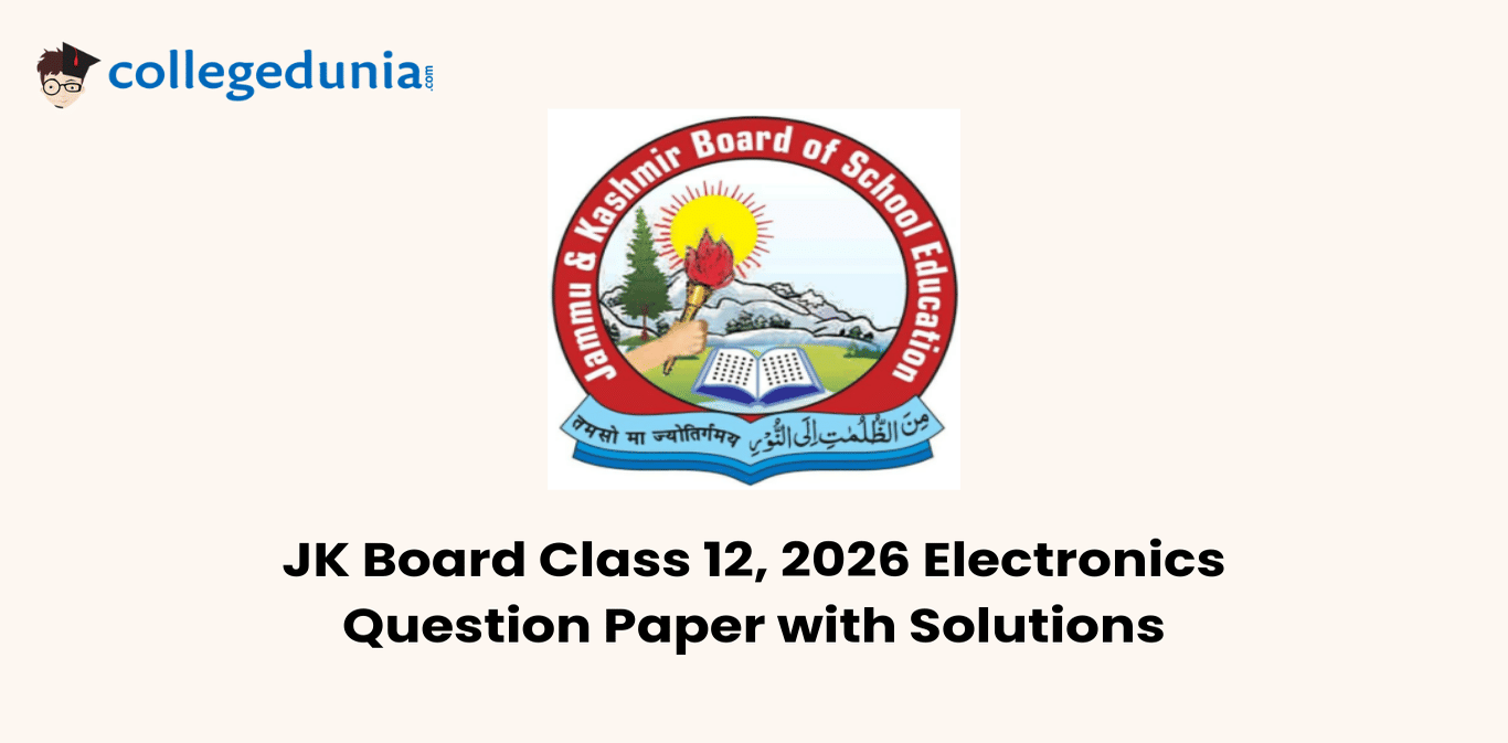 JK Board Class 12 Electronics 2026 Question Paper with Solution PDF