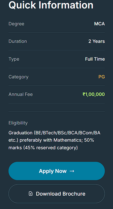 JLU BHOPAL MCA OVERVIEW