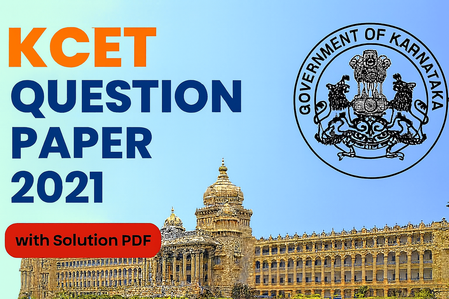 KCET 2021 Physics Question Paper with Answer Key And Solutions PDF