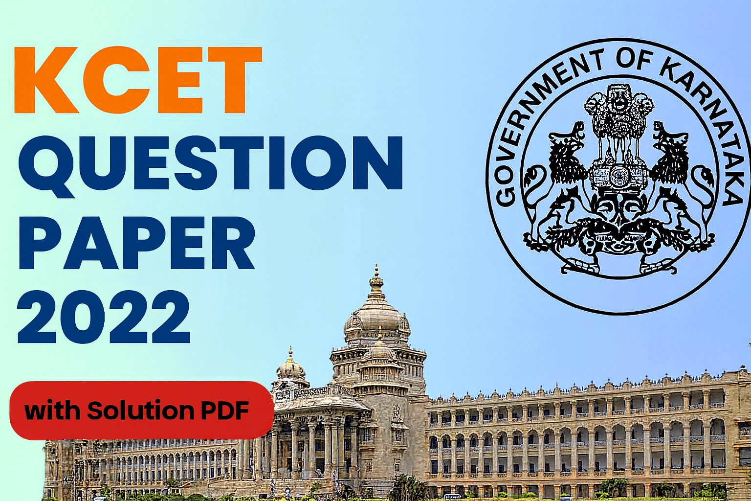 KCET 2022 Mathematics D1 Question Paper with Answer Key And Solutions PDF