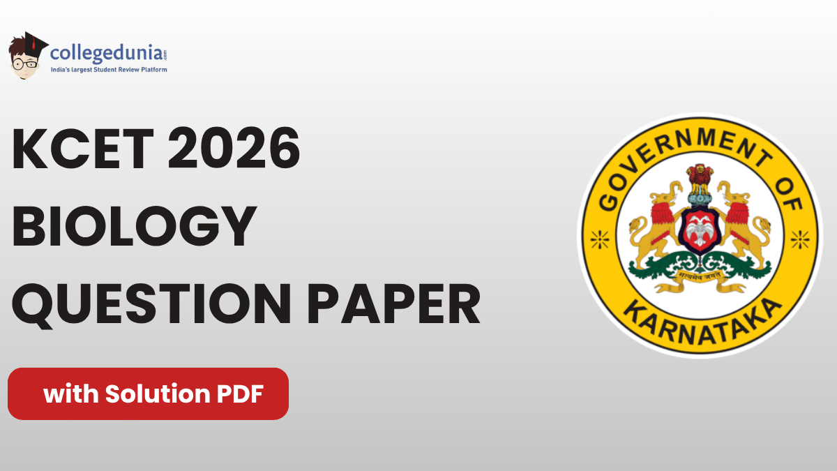 KCET 2026 Biology Question Paper with Solutions