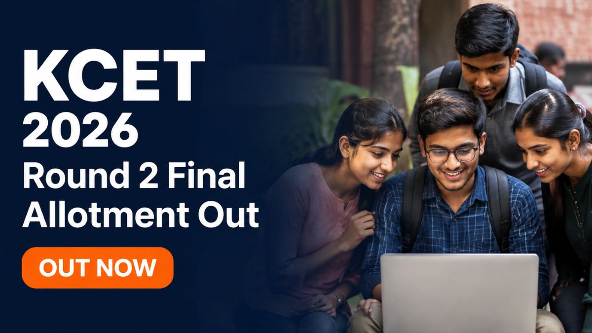 KCET 2026 Round 2 Final Allotment Out; Report by Aug 28