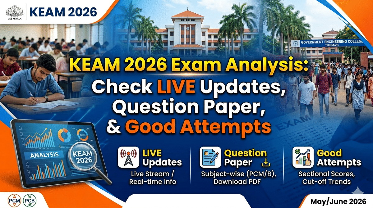 KEAM 2026 Exam Analysis Live Updates