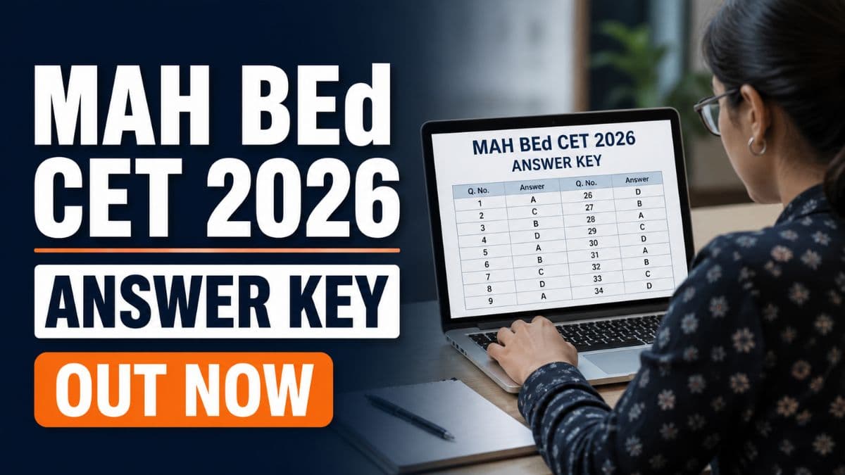 MAH BEd CET 2026 Answer Key Out