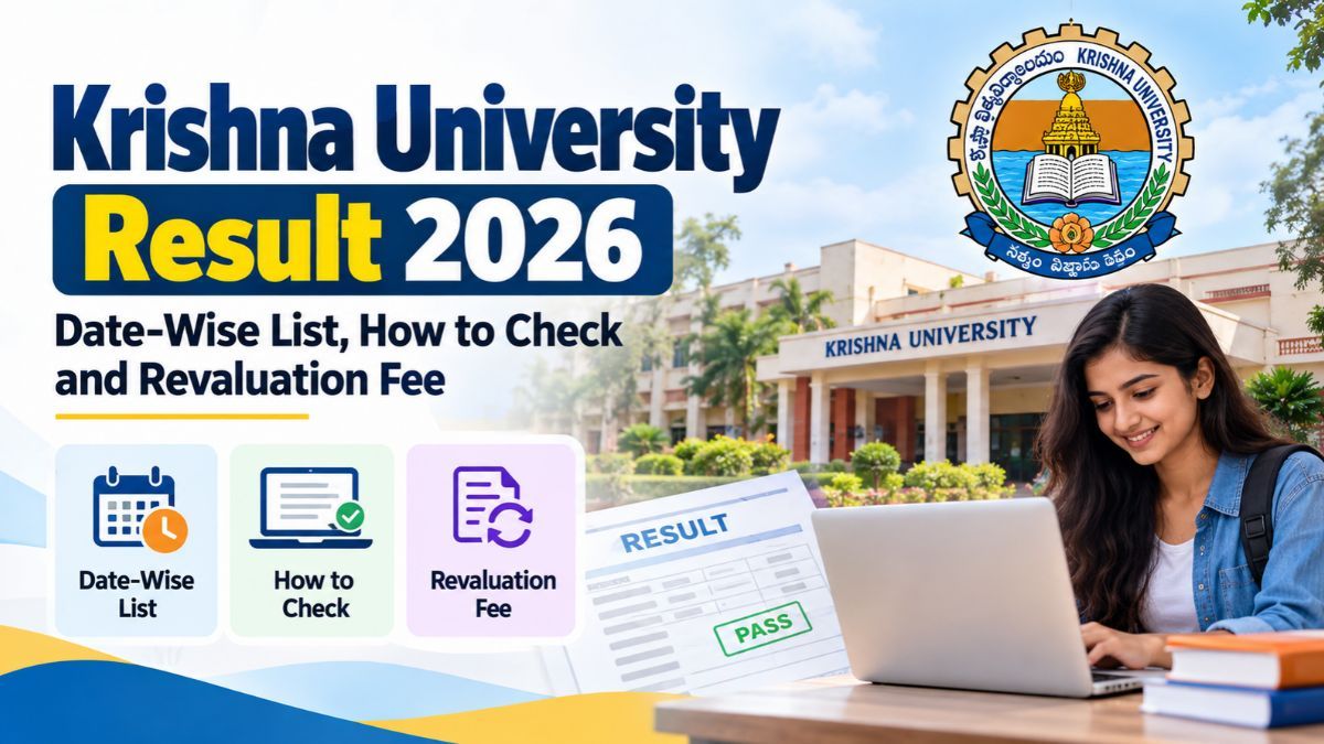 Krishna University Result 2026: Date-Wise List, How to Check and Revaluation Fee