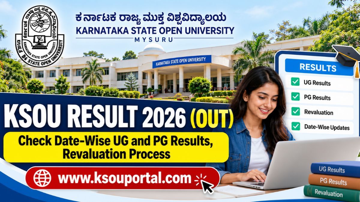 KSOU Result 2026 (Out): Check Date-Wise UG and PG Results, Revaluation Process