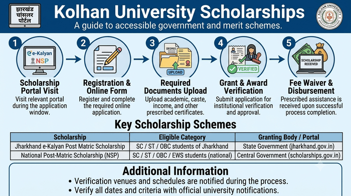 Kolhan University Scholarships