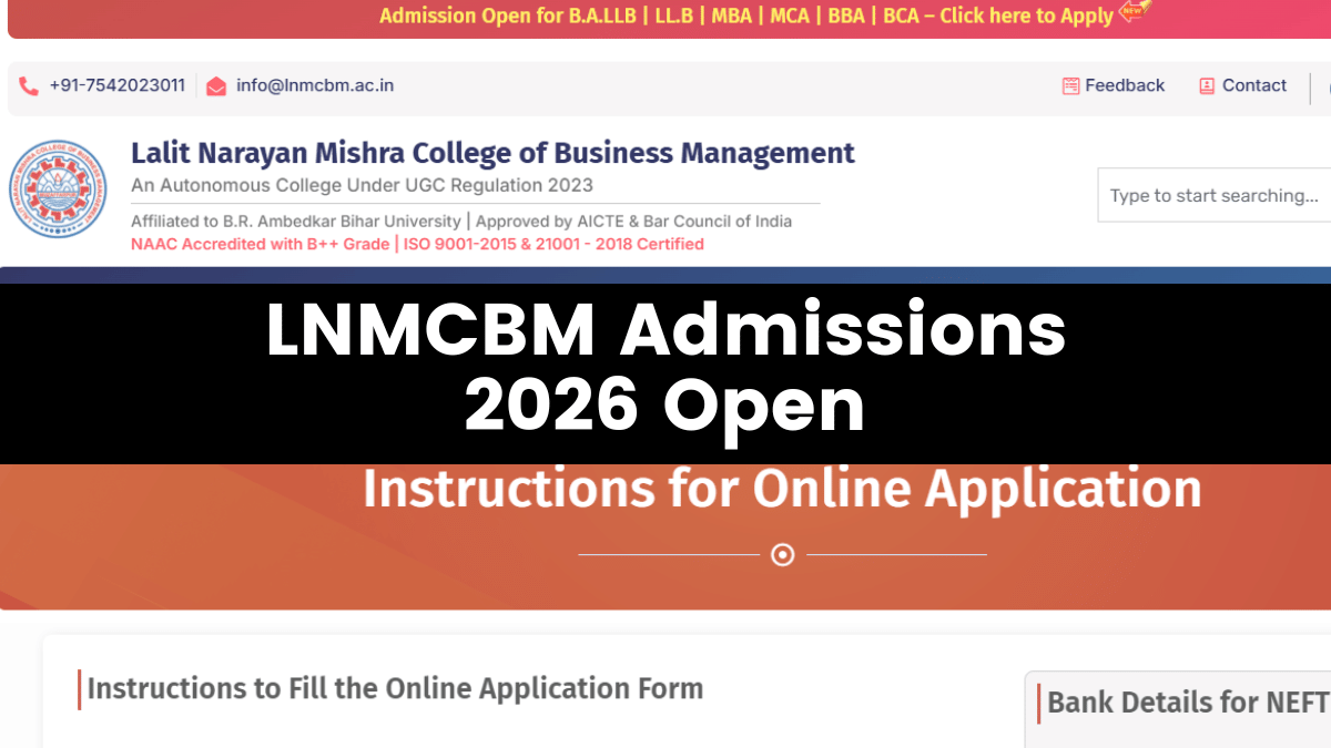 LNMCBM Admission 2026