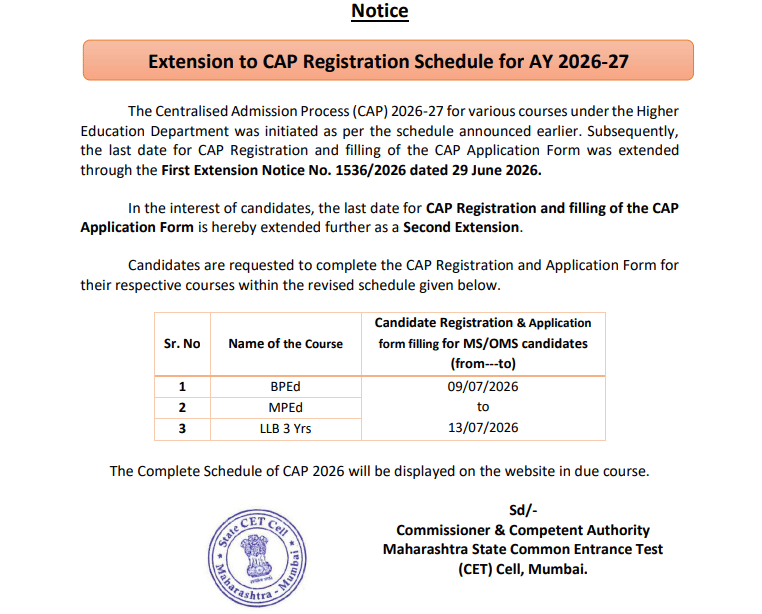 MAH 3-Year LLB CAP 2026