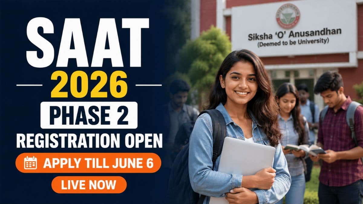 SAAT 2026 Phase 2 Registration Begins