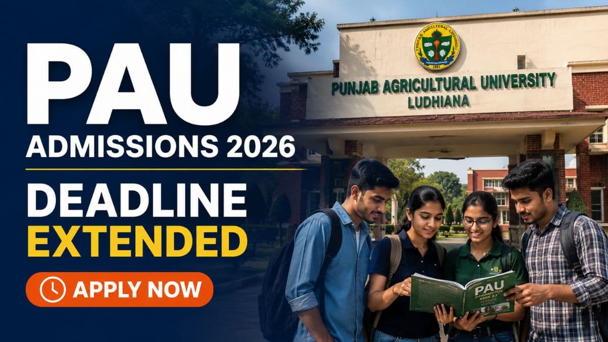 PAU UG and PG Application Deadline Extended