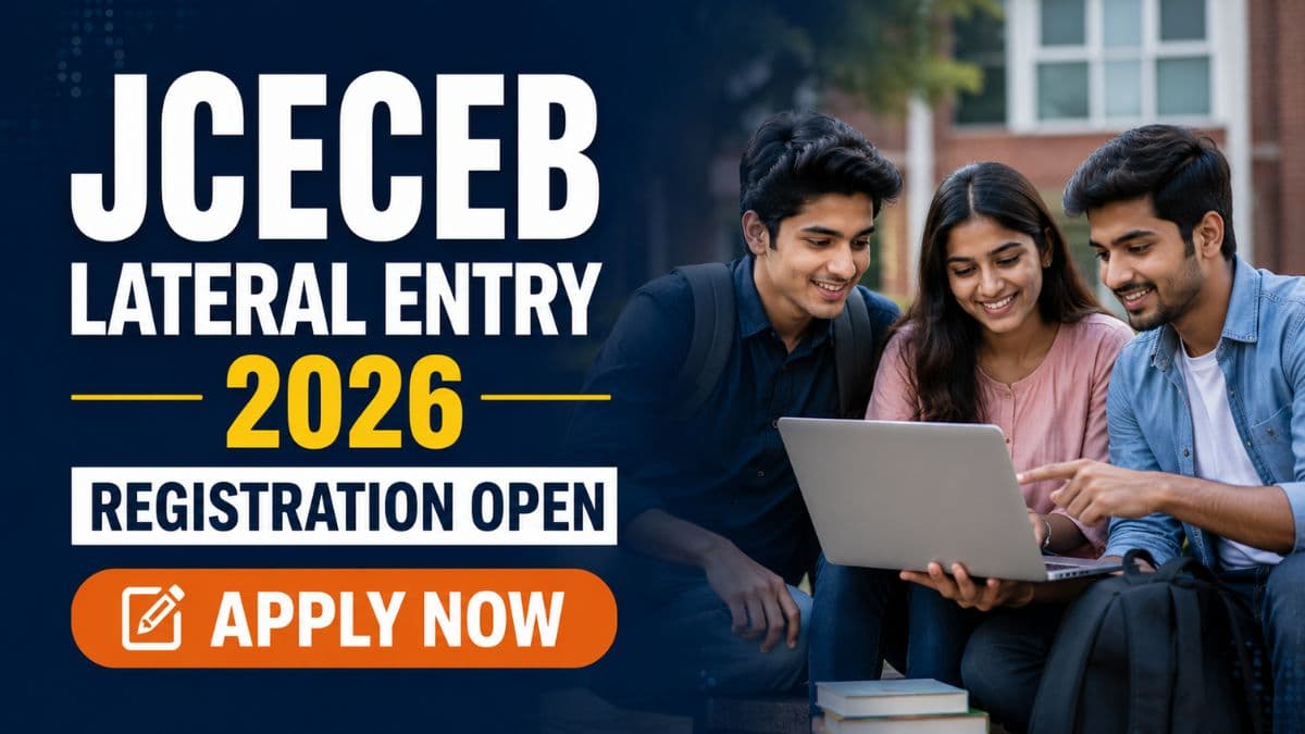 JCECEB BTech Lateral Entry 2026 Registration Open Apply by June 12