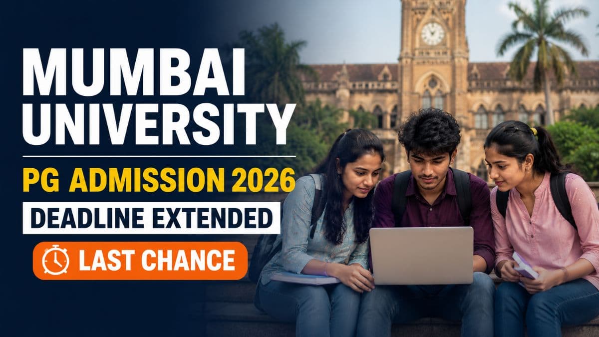  Mumbai University PG Registration Deadline Extended
