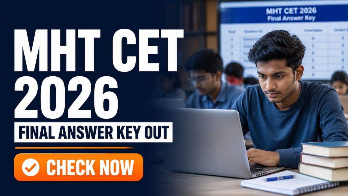 MHT CET 2026 Final Answer Key Out for PCM Group First Attempt