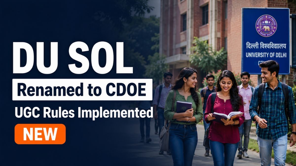DU Renames SOL as Centre for Distance and Online Education