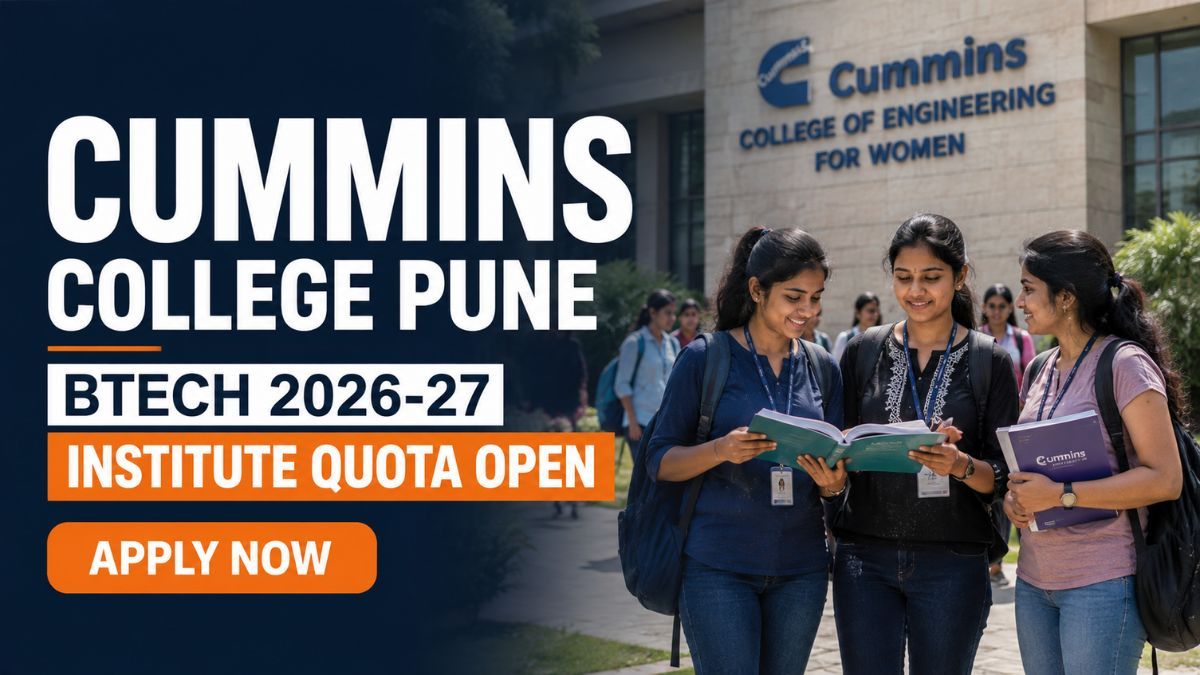 Cummins College Pune BTech Institute Quota Admission 2026 Open