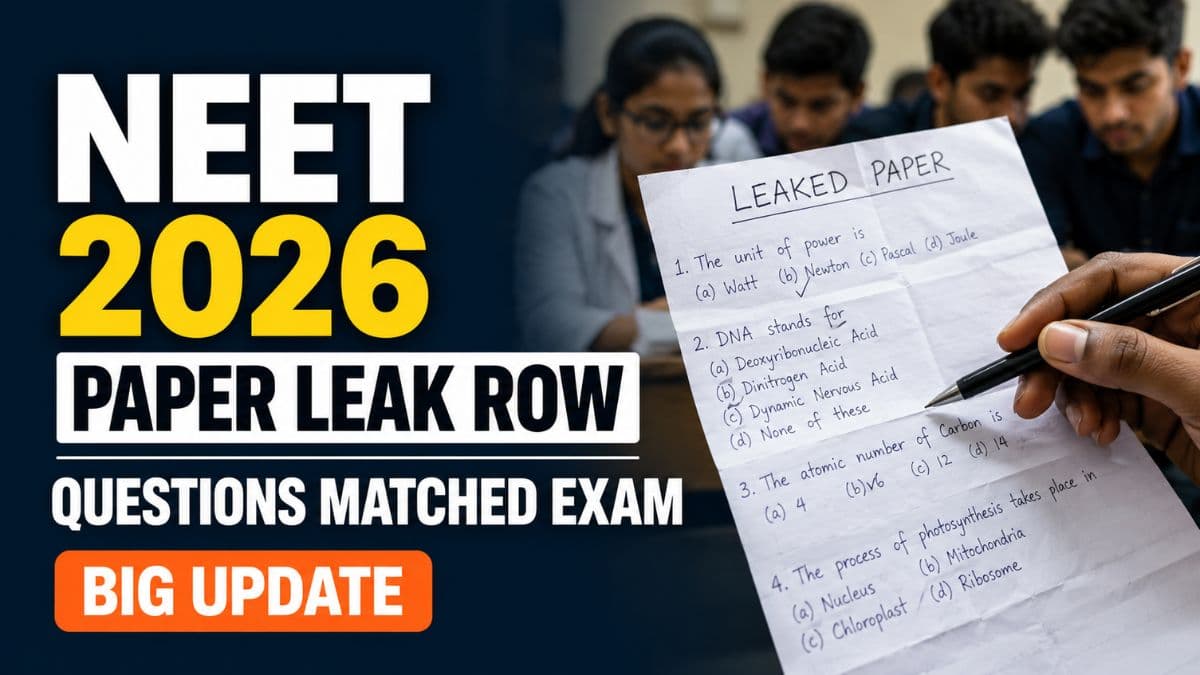 NEET UG 2026 Paper Leak Allegations