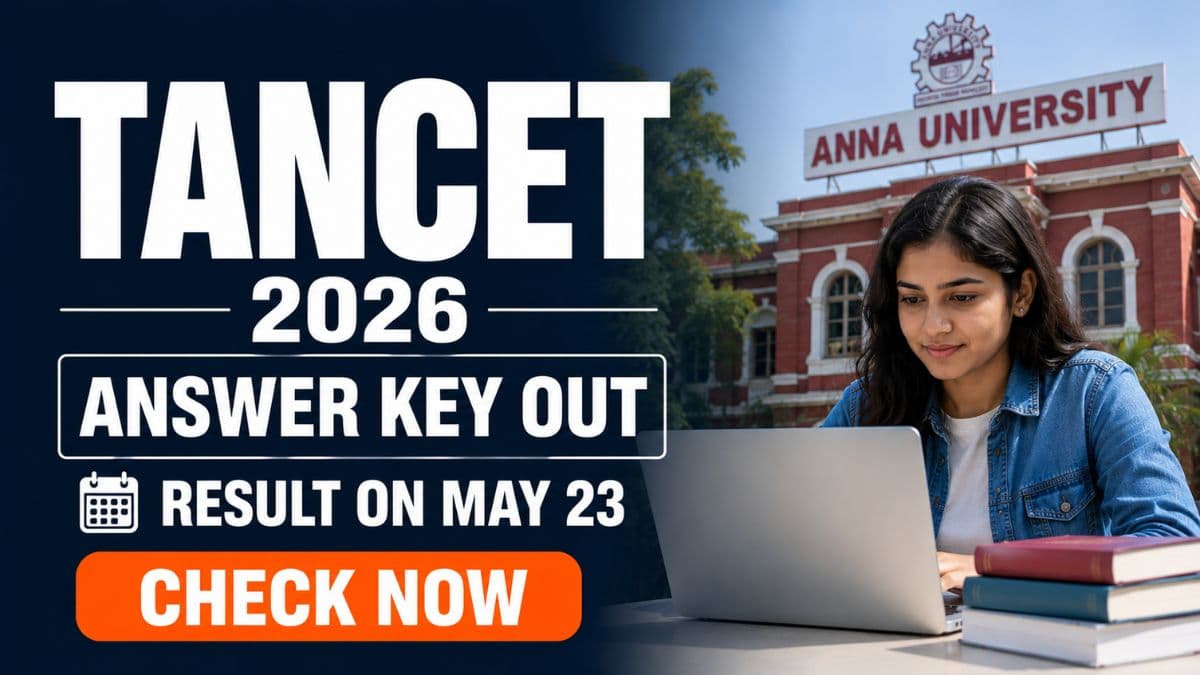 TANCET 2026 Answer Key Out; Result Announcement on May 23