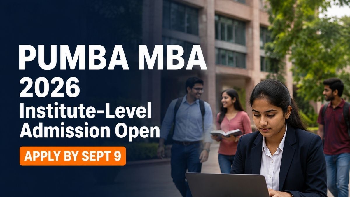 PUMBA SPPU MBA 2026 Institute Level Admission Applications Open