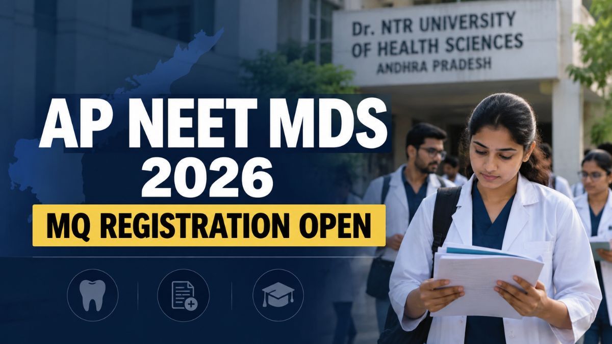 AP NEET MDS Management Quota Counselling 2026 Registration Begins