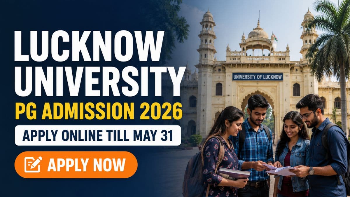 University of Lucknow PG Admission 2026 Open Till May 31