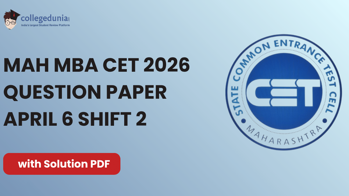 MAH MBA CET 2026 April 6 Shift 2 Question Paper with Solutions