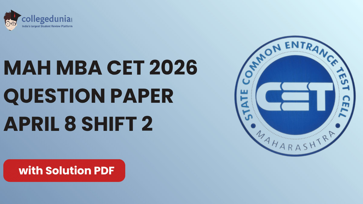 MAH MBA CET 2026 April 8 Shift 2 Question Paper with Solutions