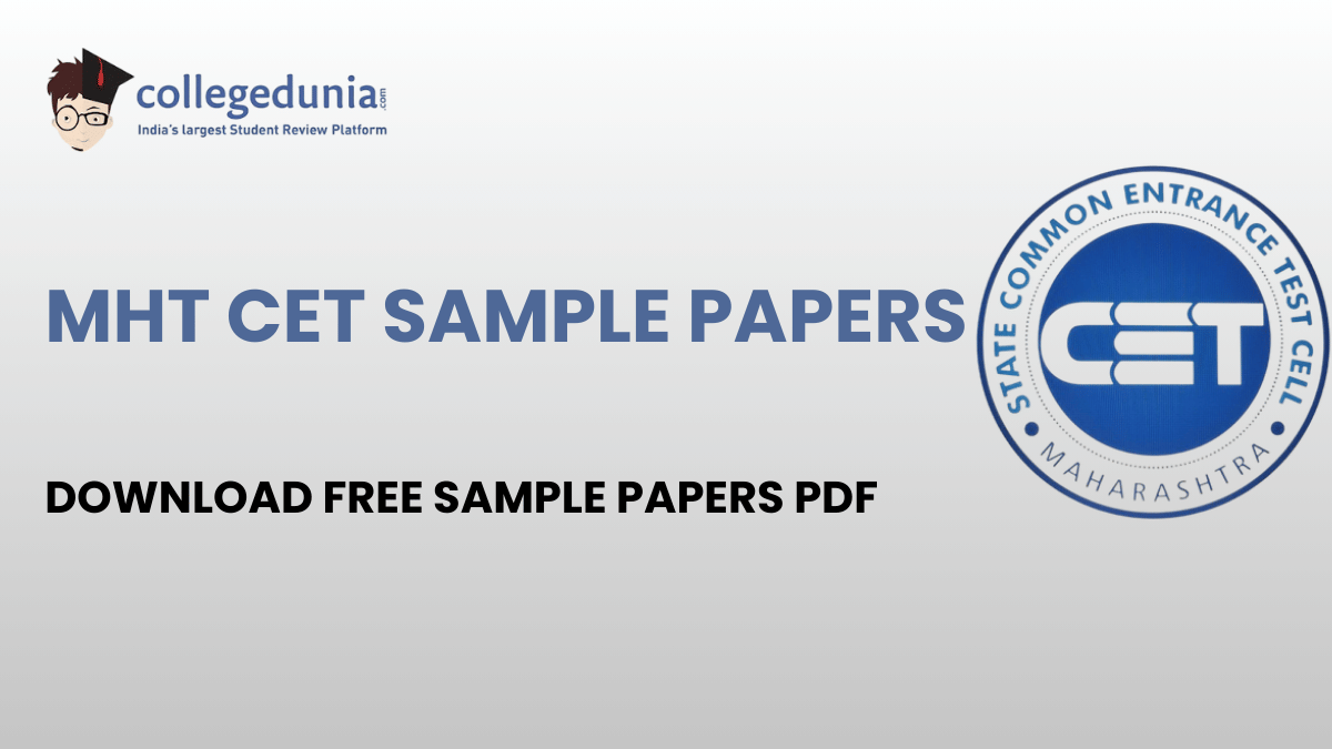 MHT CET Sample Papers