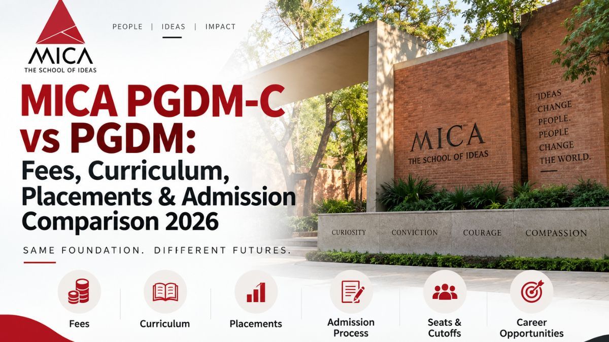 MICA PGDM-C vs PGDM: Fees, Curriculum, Placements & Admission Comparison 2026