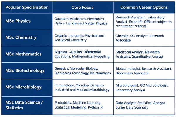 MSc Specialization 2027