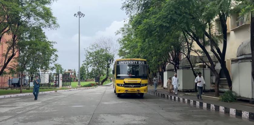 Bus parking area of MM University Ambala