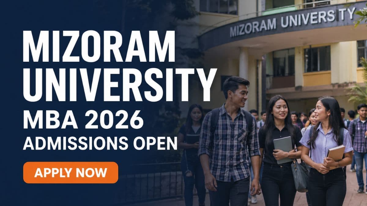 Mizoram University MBA Admissions 2026