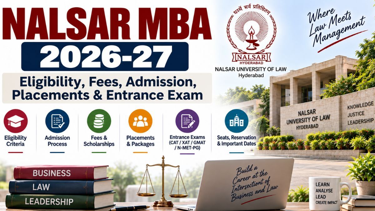 @  NALSAR MBA 2026-27: Eligibility, Fees, Admission, Placements & Entrance Exam