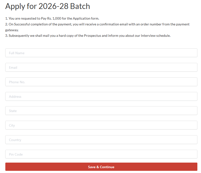 NDIM Delhi Begins Application for MBA Admission 2026 28