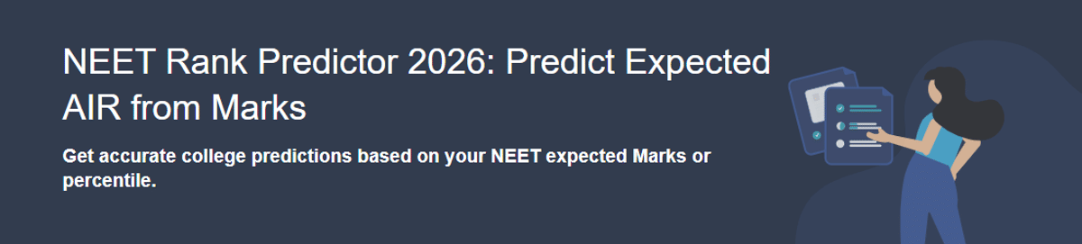NEET Rank Predictor 2026