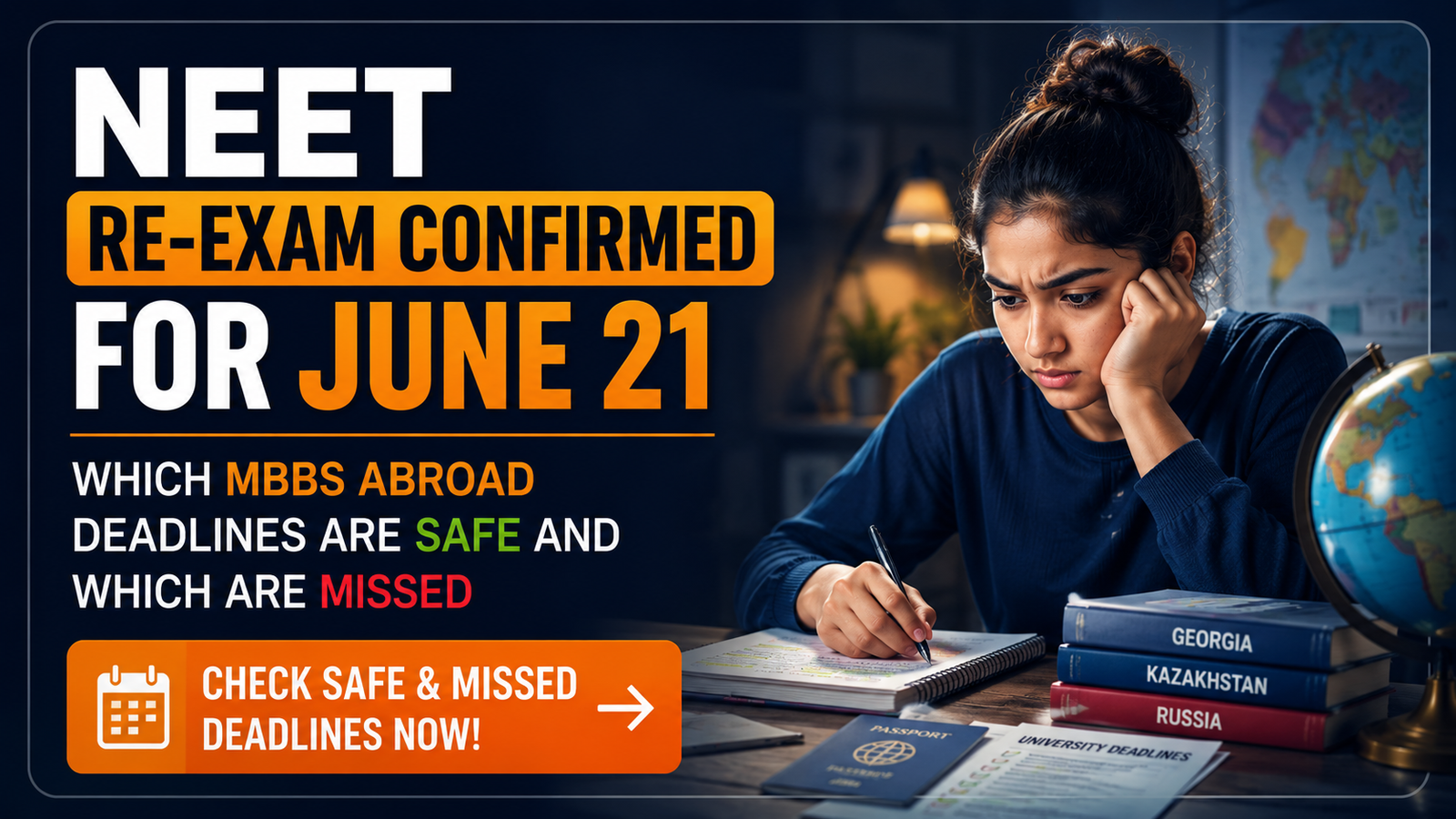 NEET Reexam and MBBS Abroad Deadlines