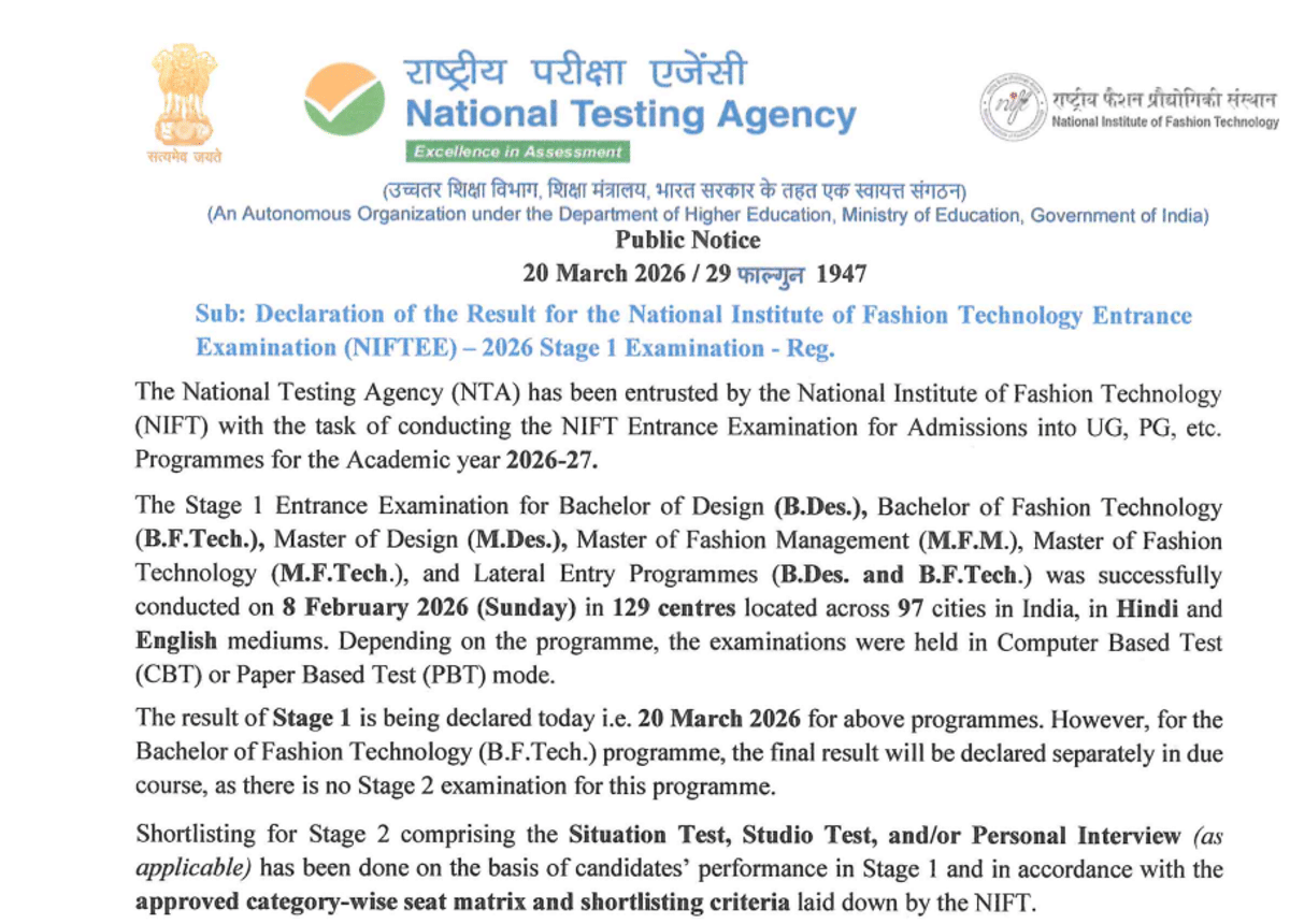 NIFTEE 2026 Results Out